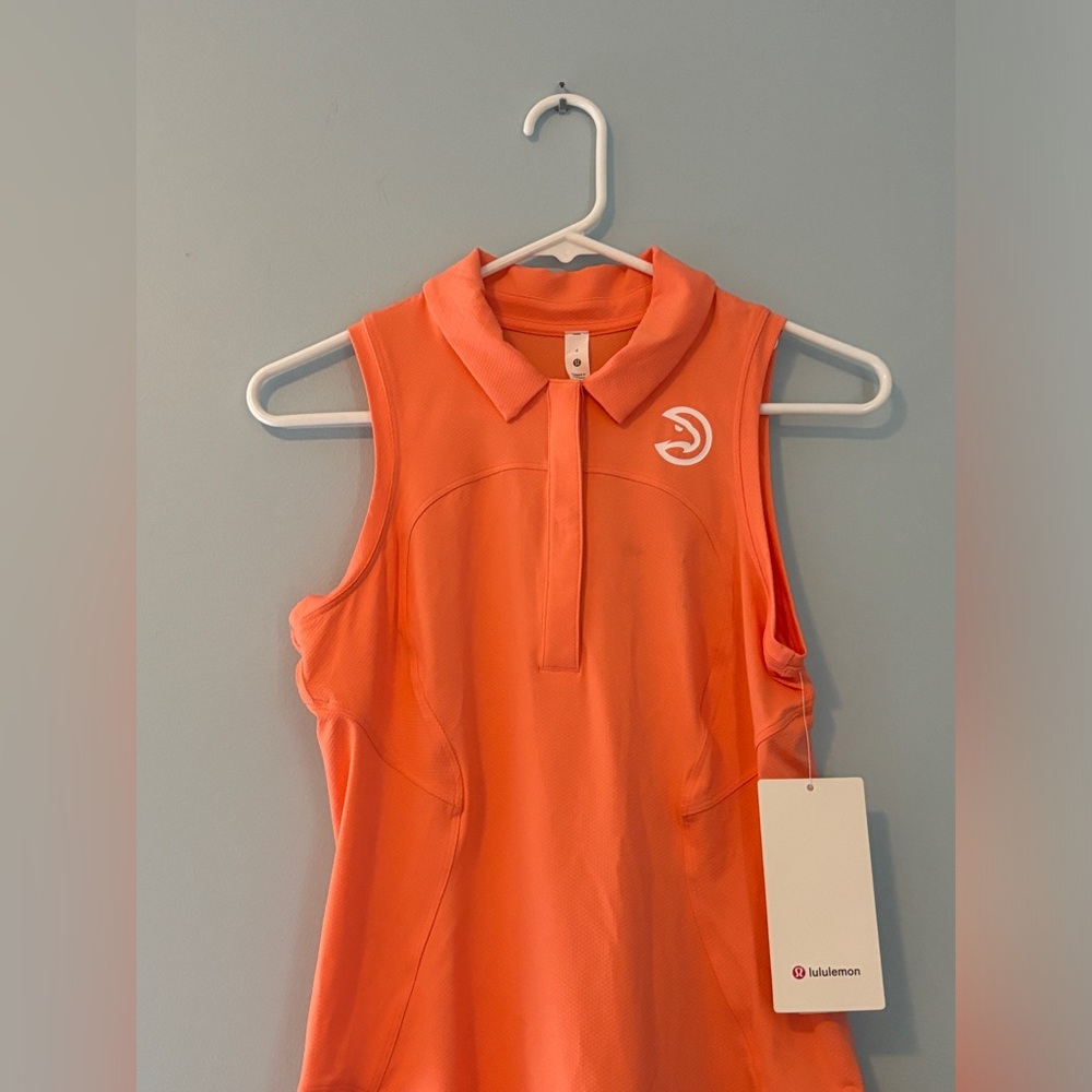 NWT Size 4 Atlanta hawks orange golf shirt sleeveless